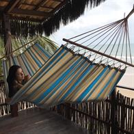 Outdoor Stof Hængekøje med 80 cm rundstokke PRO