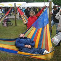 Coated bomulds hængekøje fra Mexico