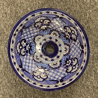 Kunst og kultur skinner igennem denne unikke mexicanske håndvask med design på begge sider. 