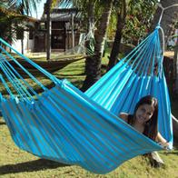 Outdoor Turkis Grøn Stribet Stof Hængekøje PRO