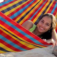 Ternet Stof Hængekøje til 1 person