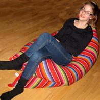 Mexilazy Medium Sækkestol i Mexico Rød