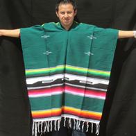 Grøn Poncho fra Mexico