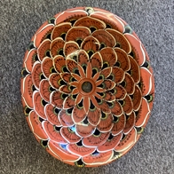 BIG Terracota håndvask - Pavo Real 55 x 46 cm