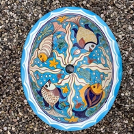 BIG FISH CORAL - Extra Store mexicanske håndvaske med fiske motiver