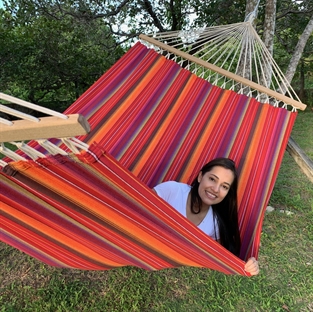 Awesome GuatemalaMix Hængekøje med Træstokke på 120 cm